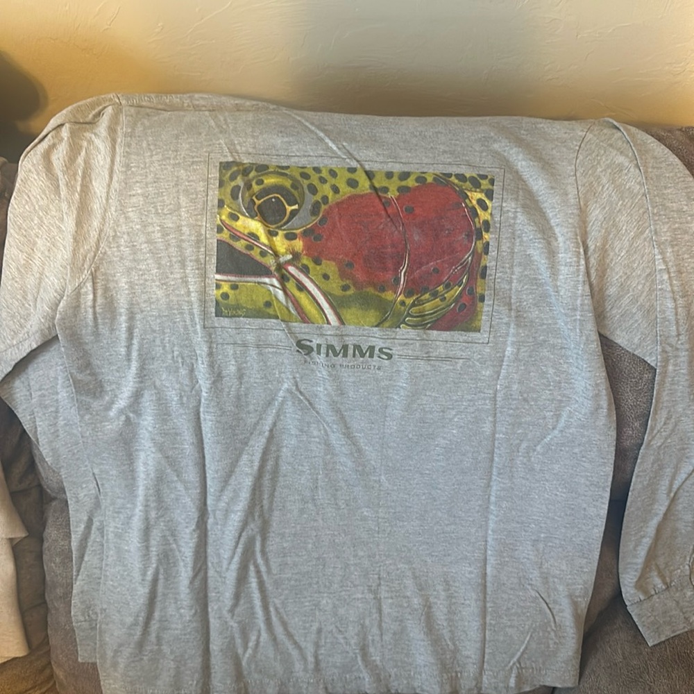 Simms Large Long Sleeve Trout Shirt